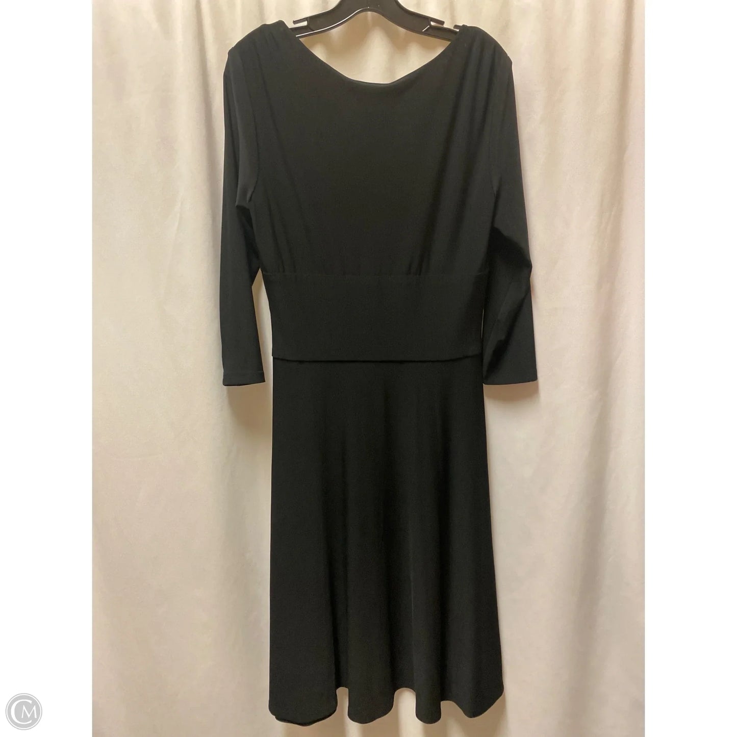 Dress Casual Midi By Jones New York In Black, Size: L