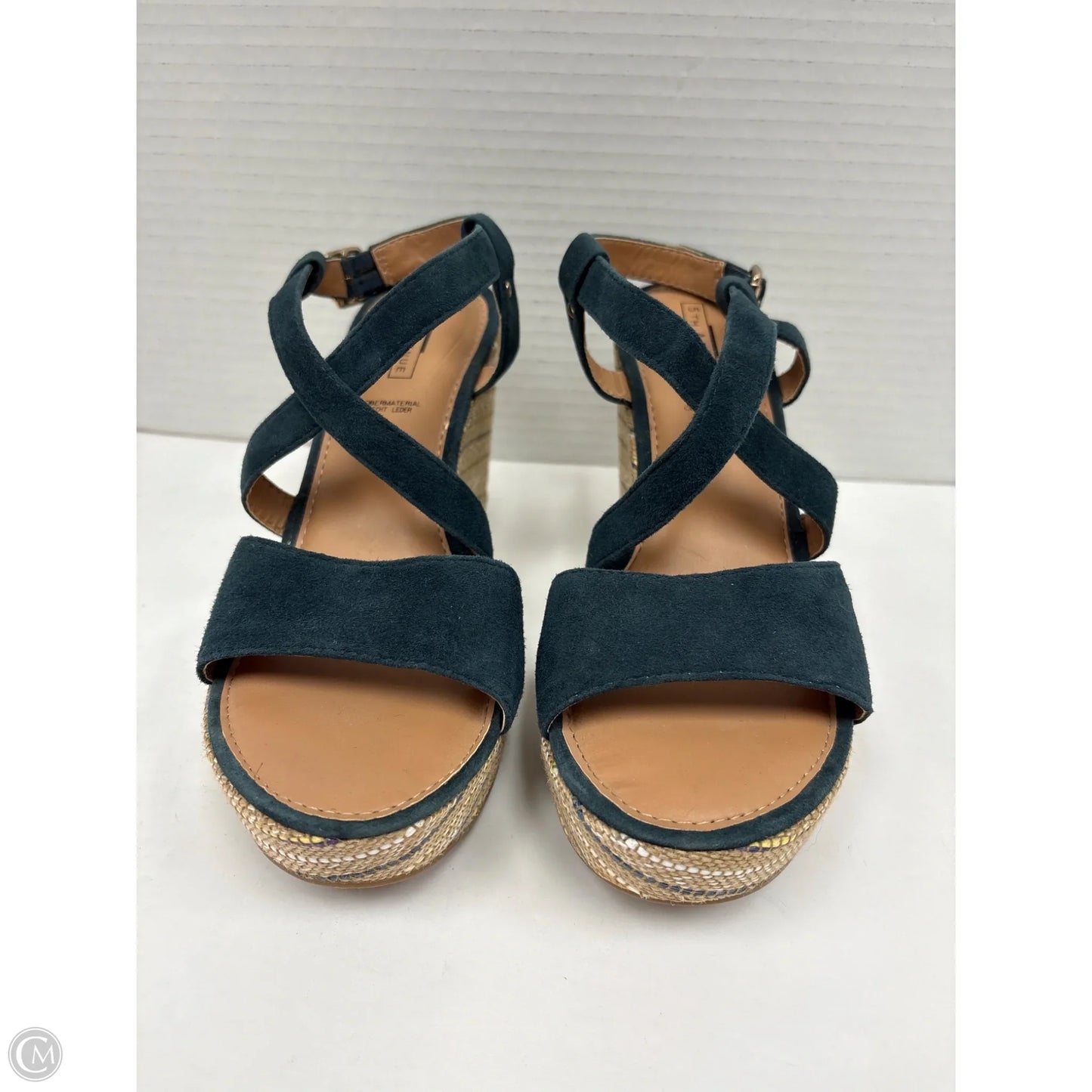 Shoes Heels Block By Clothes Mentor In Blue, Size: 5.5