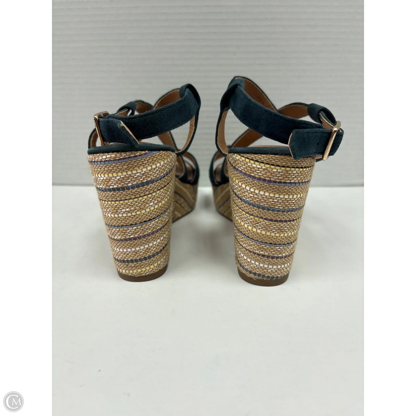 Shoes Heels Block By Clothes Mentor In Blue, Size: 5.5
