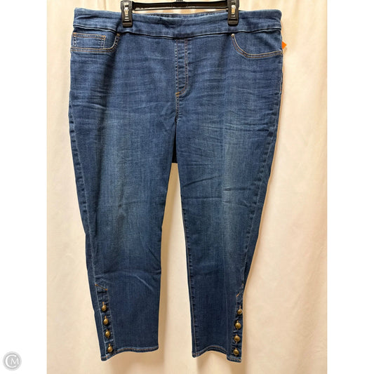 Jeans Jeggings By Chicos In Blue Denim, Size: 2x