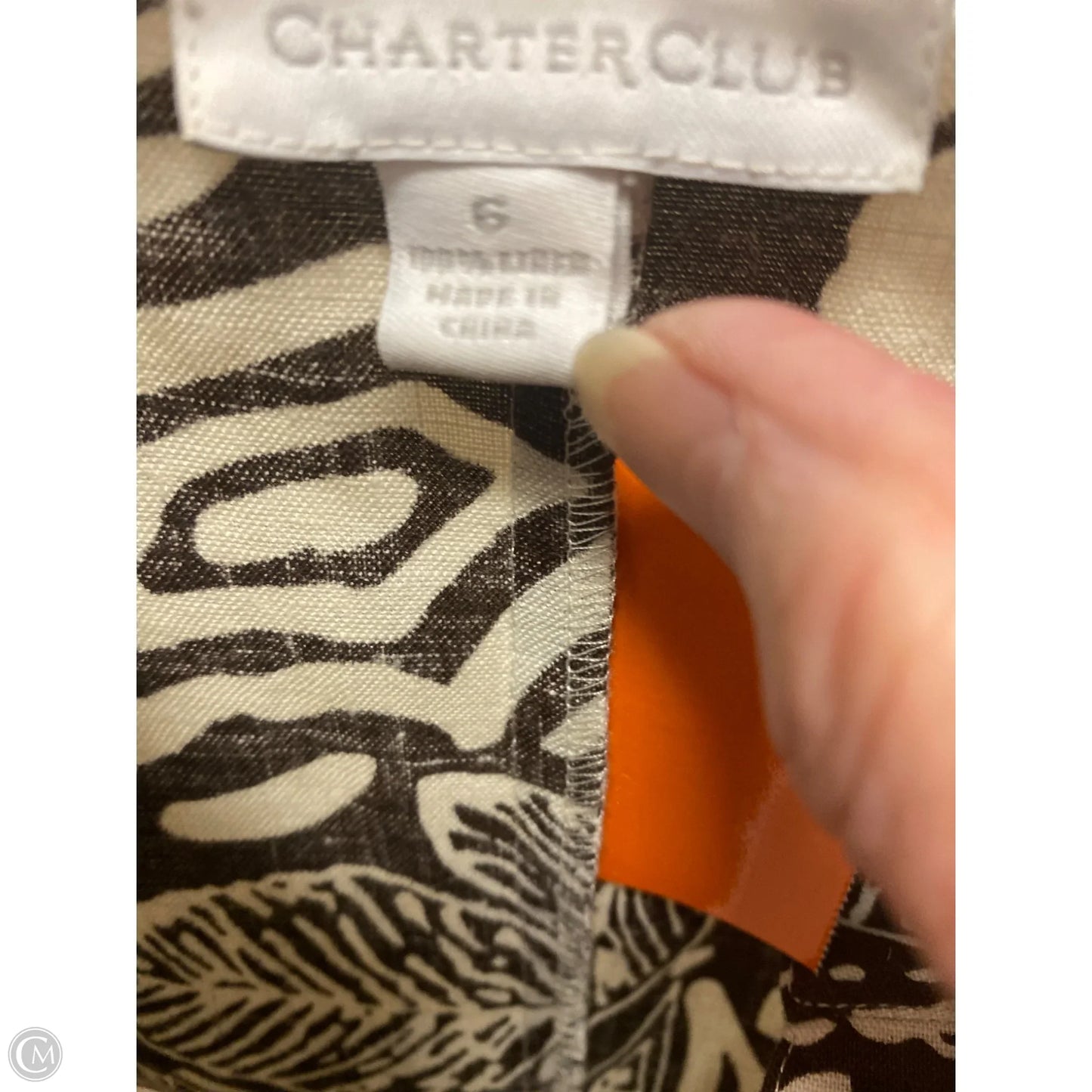 Dress Casual Maxi By Charter Club In Brown, Size: S