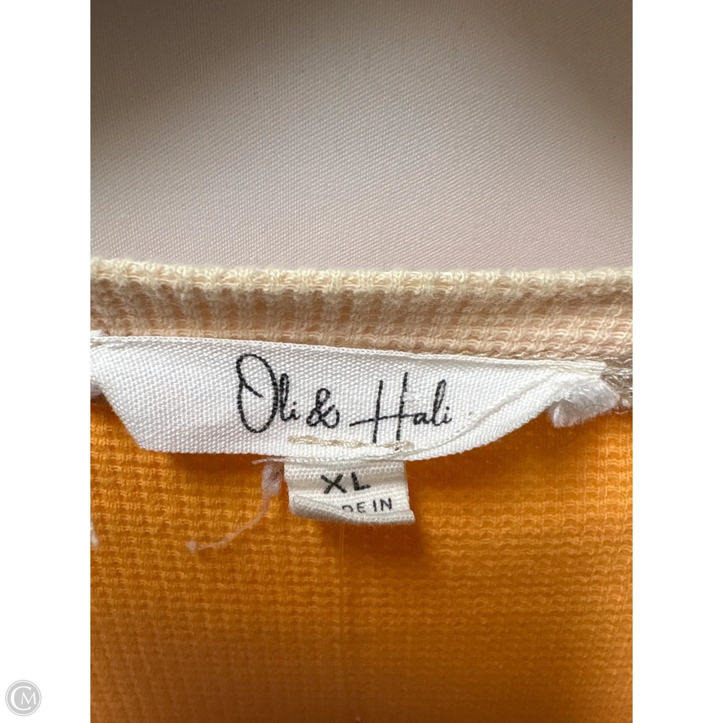 Top Short Sleeve By Oli & Hali In Orange, Size: Xl