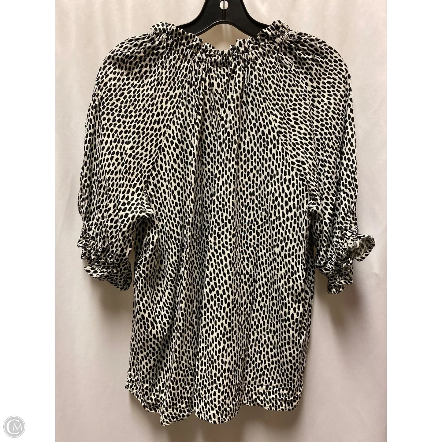 Top Short Sleeve By Who What Wear In Black, Size: Xxl