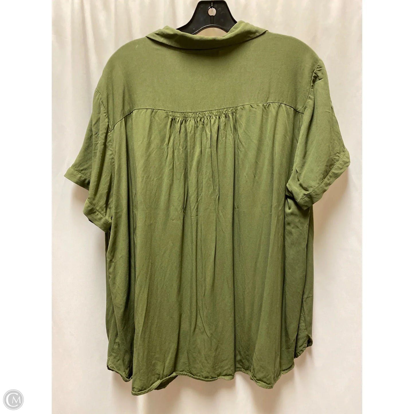 Top Short Sleeve By Loft In Green, Size: 3x