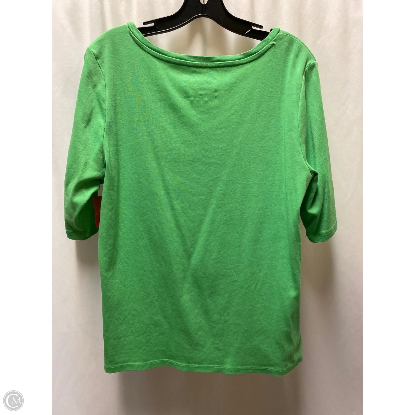 Top Short Sleeve By Charter Club In Green, Size: Xl
