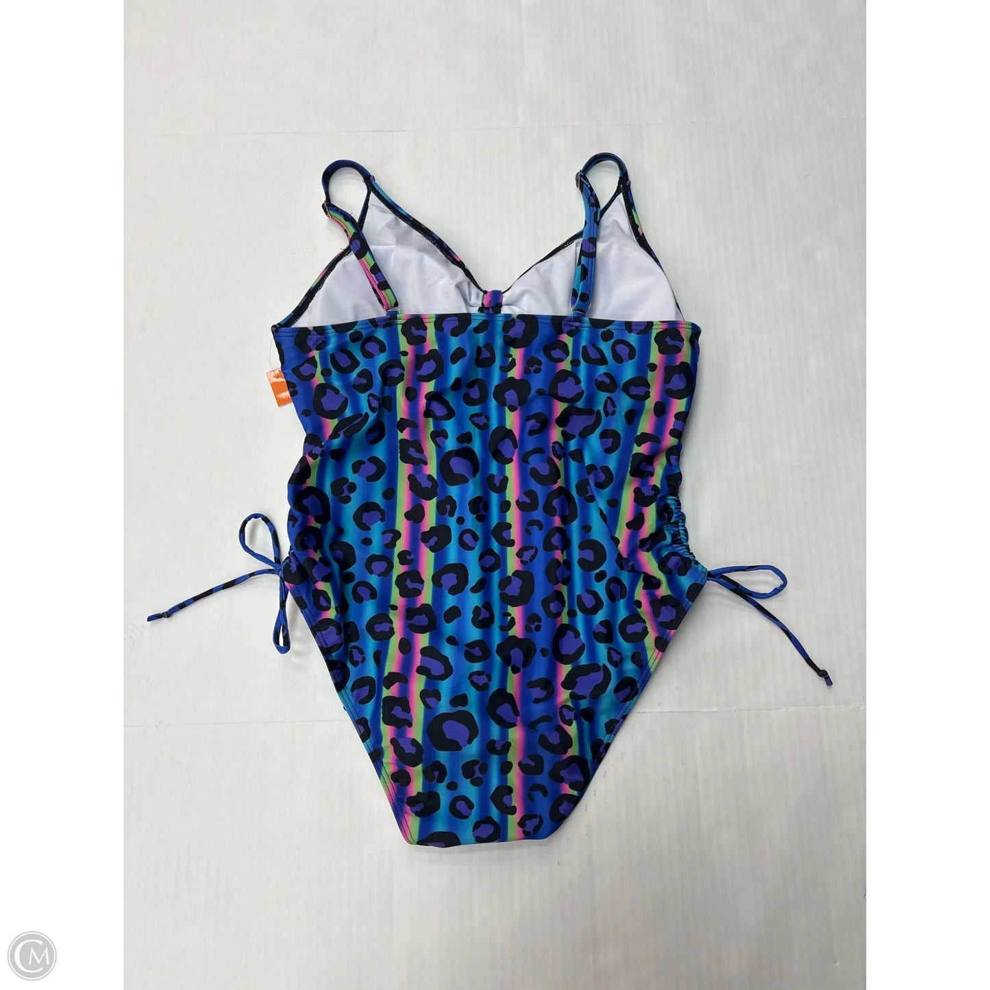 Swimsuit By Clothes Mentor In Blue, Size: 1x