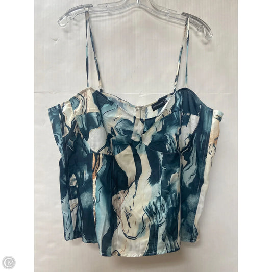 Top Sleeveless By Pretty Little Thing In Blue, Size: 2x