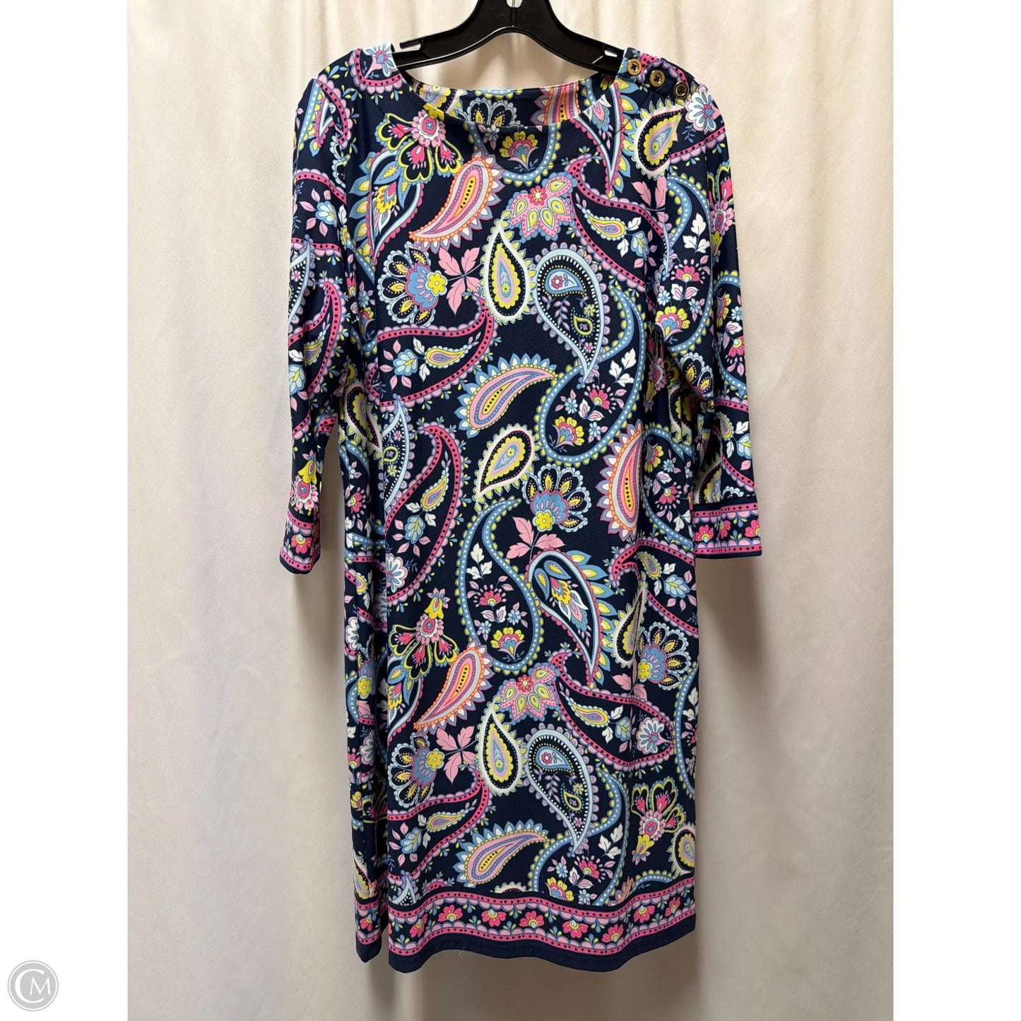 Dress Casual Midi By Talbots In Navy, Size: Lp