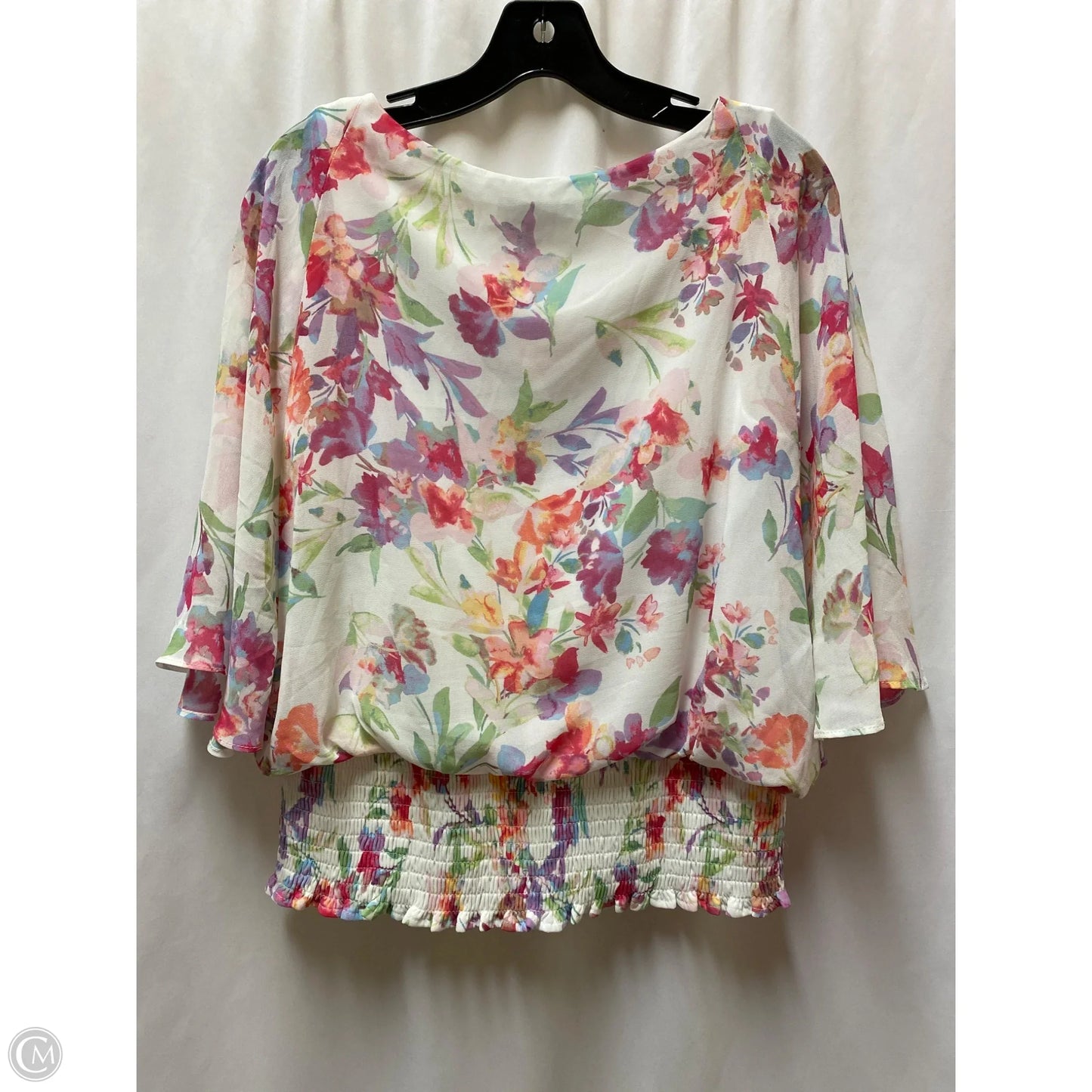 Top Short Sleeve By Chaus In White, Size: S