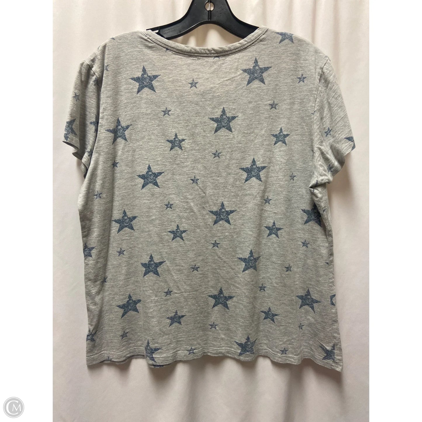 Top Short Sleeve By Clothes Mentor In Grey, Size: Xl
