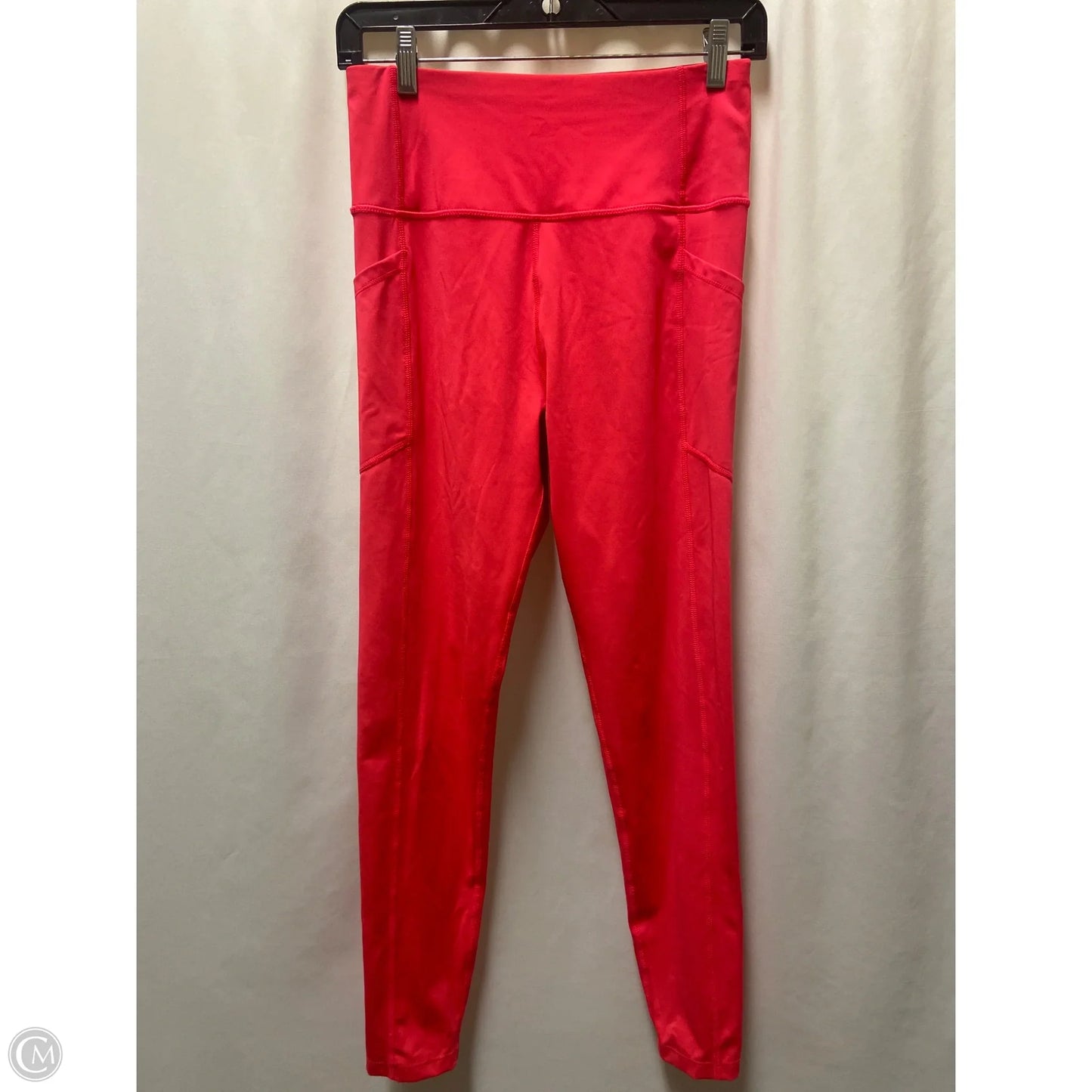 Athletic Leggings By Calvin Klein In Pink, Size: M