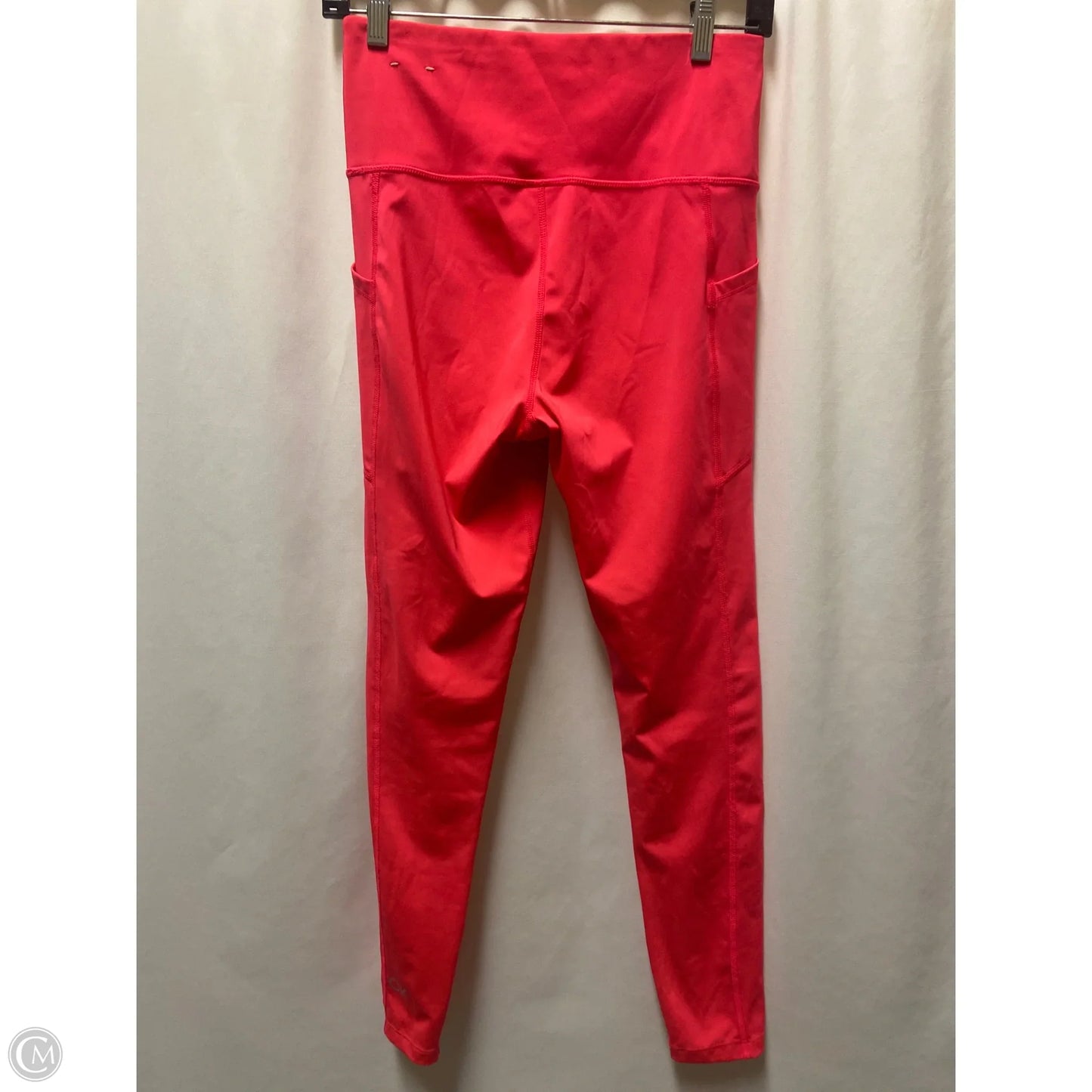 Athletic Leggings By Calvin Klein In Pink, Size: M
