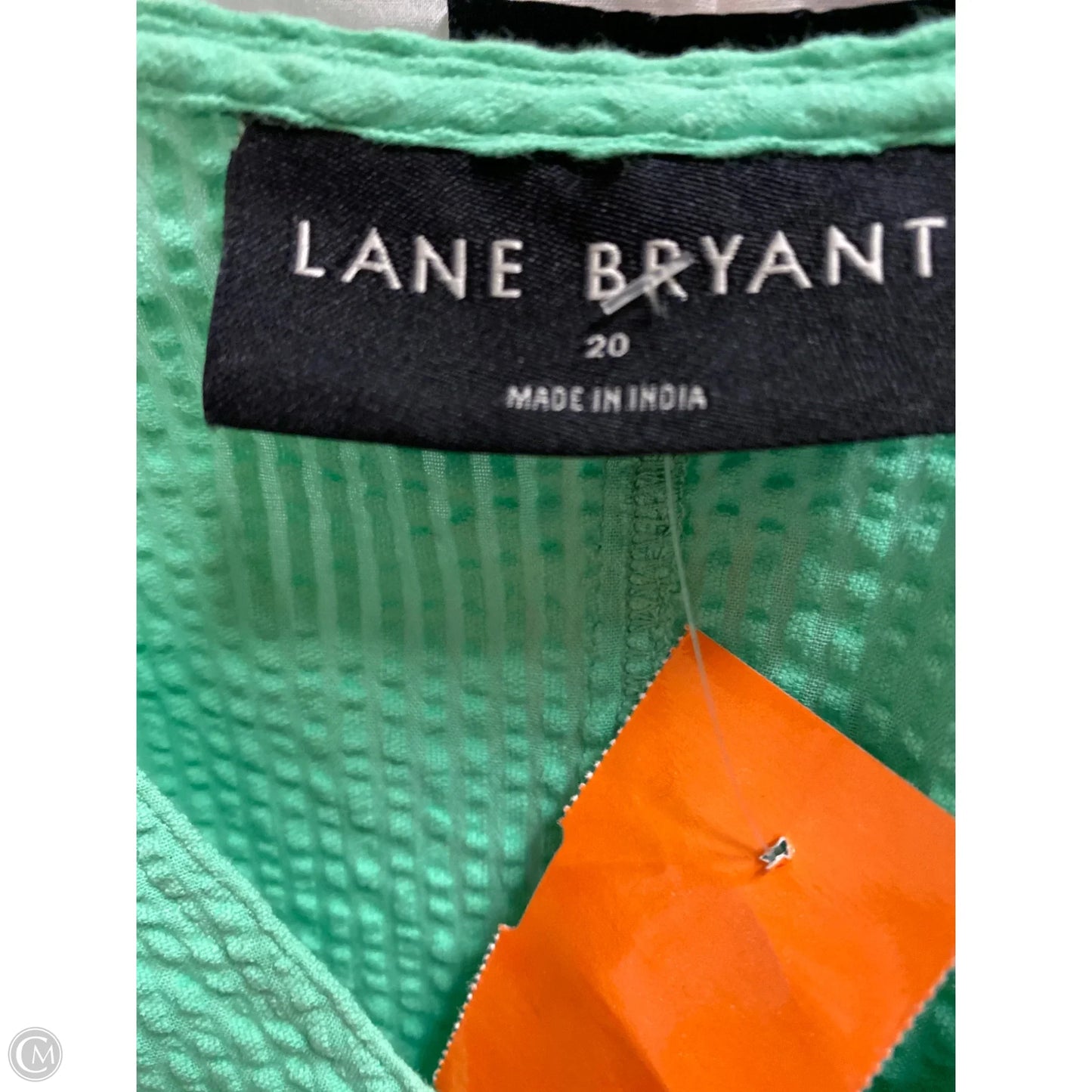 Top 3/4 Sleeve By Lane Bryant In Green, Size: 2x