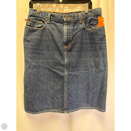 Skirt Mini & Short By Ralph Lauren In Blue Denim, Size: 10