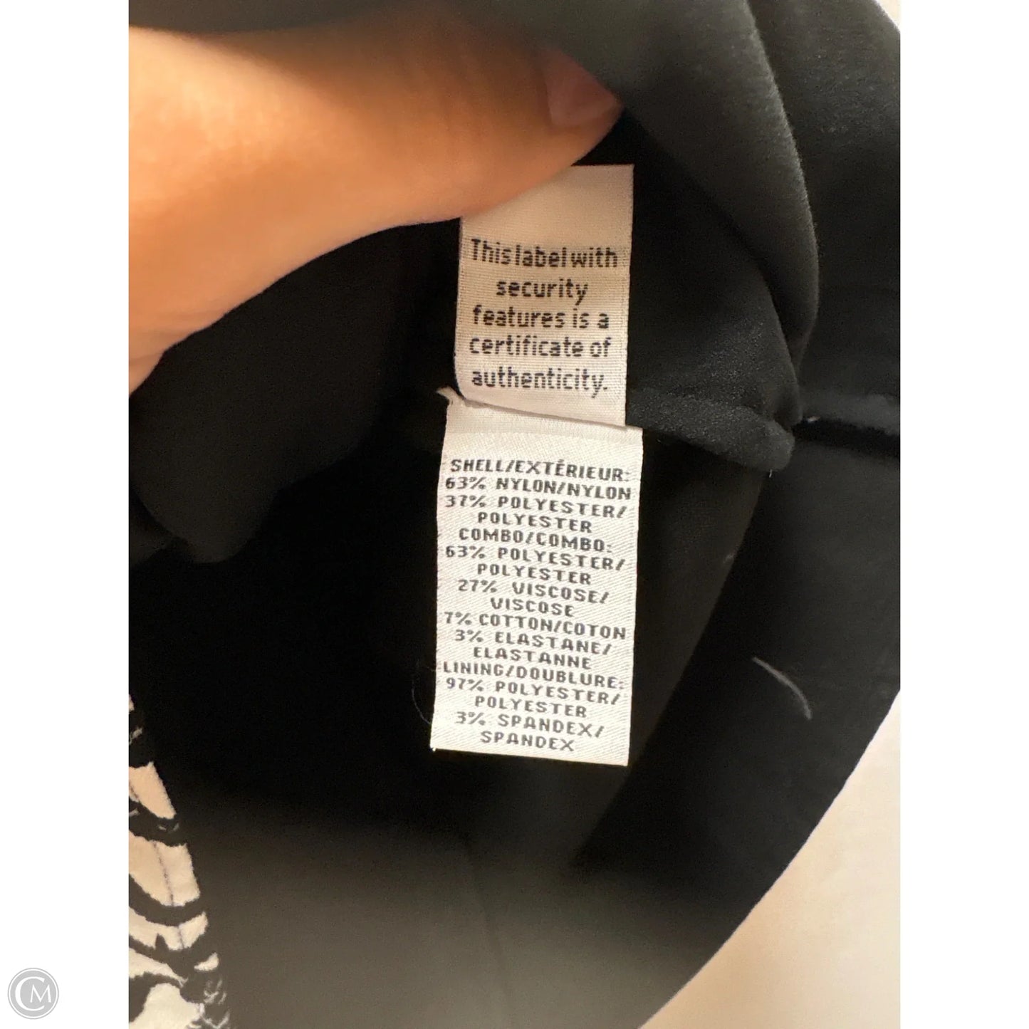 Top Sleeveless Designer By Diane Von Furstenberg In Black & White, Size: M