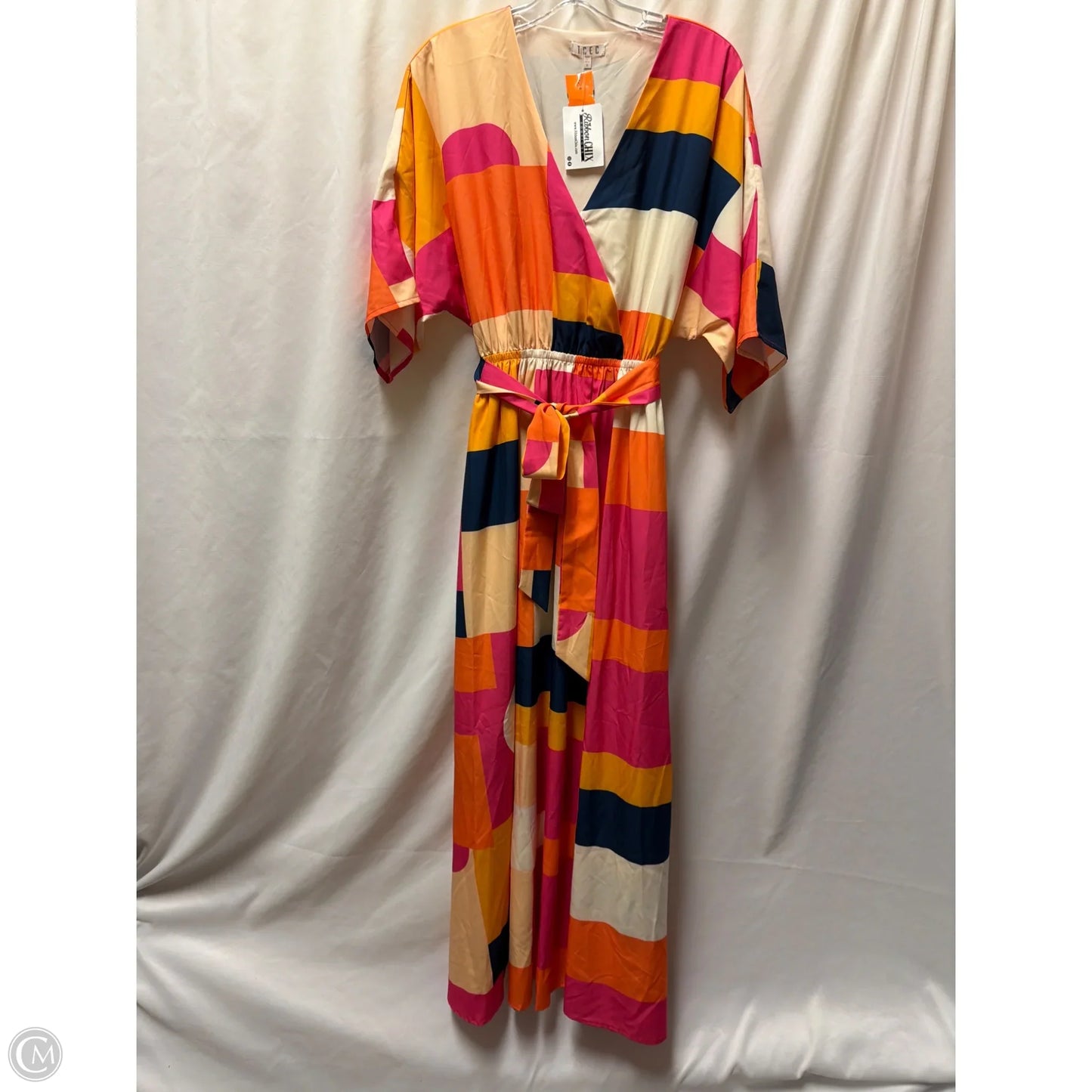 Dress Casual Maxi By Tcec In Orange & Pink, Size: M