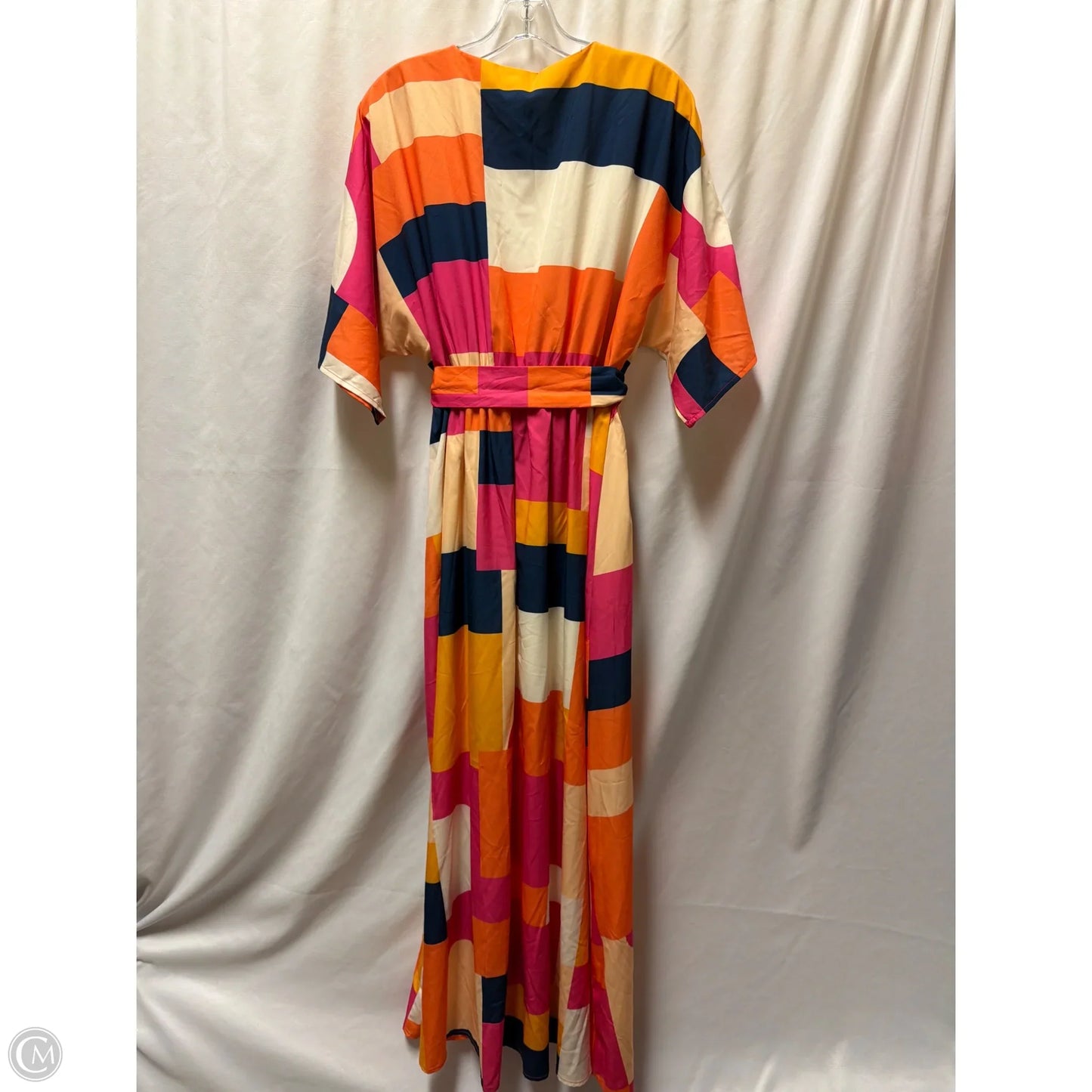 Dress Casual Maxi By Tcec In Orange & Pink, Size: M