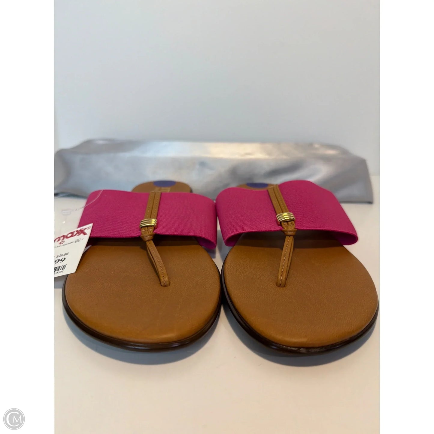 Sandals Flats By Italian Shoemakers In Pink, Size: 8.5