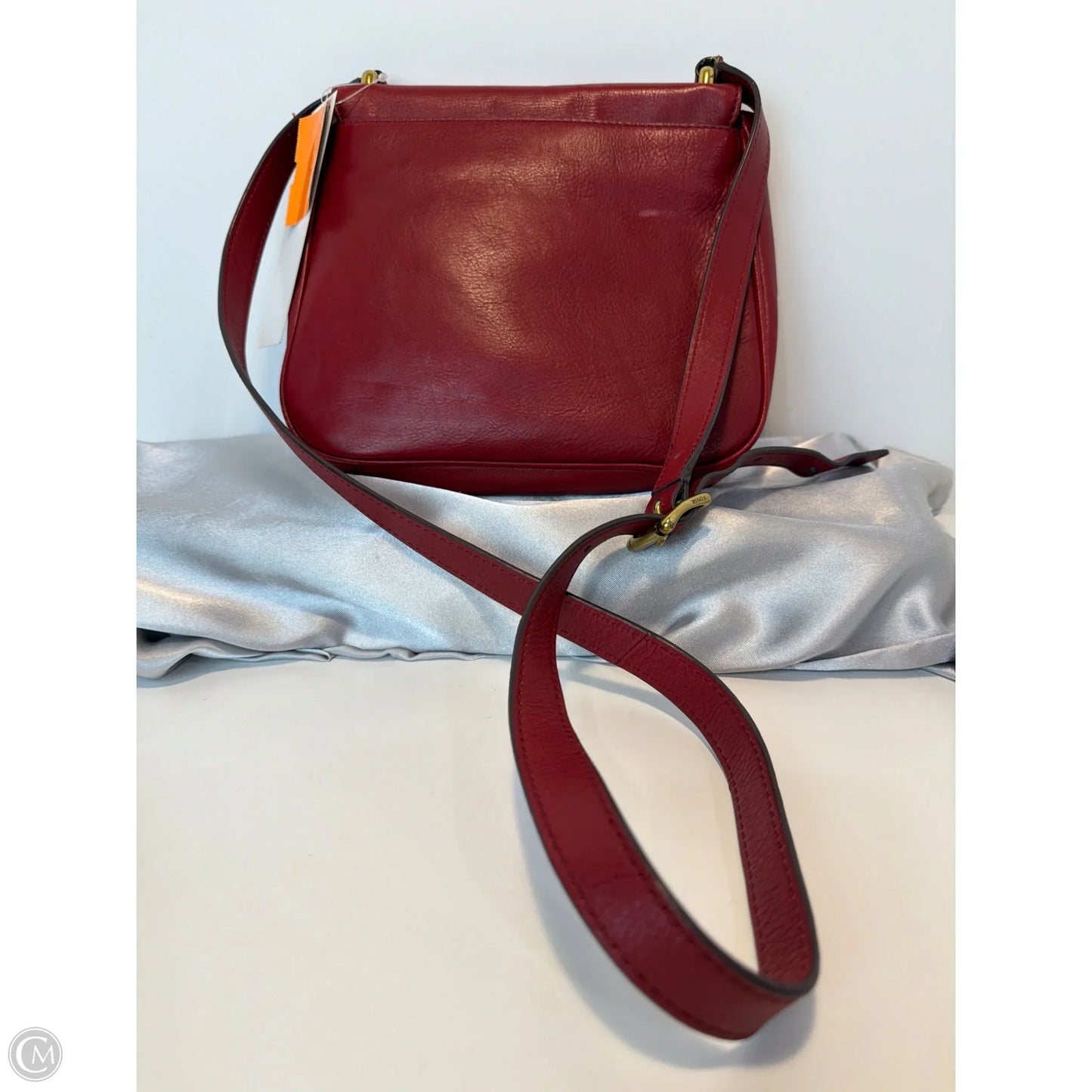 Crossbody Leather By Fossil, Size: Small