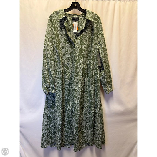 Dress Casual Maxi By Lane Bryant In Green, Size: Xl
