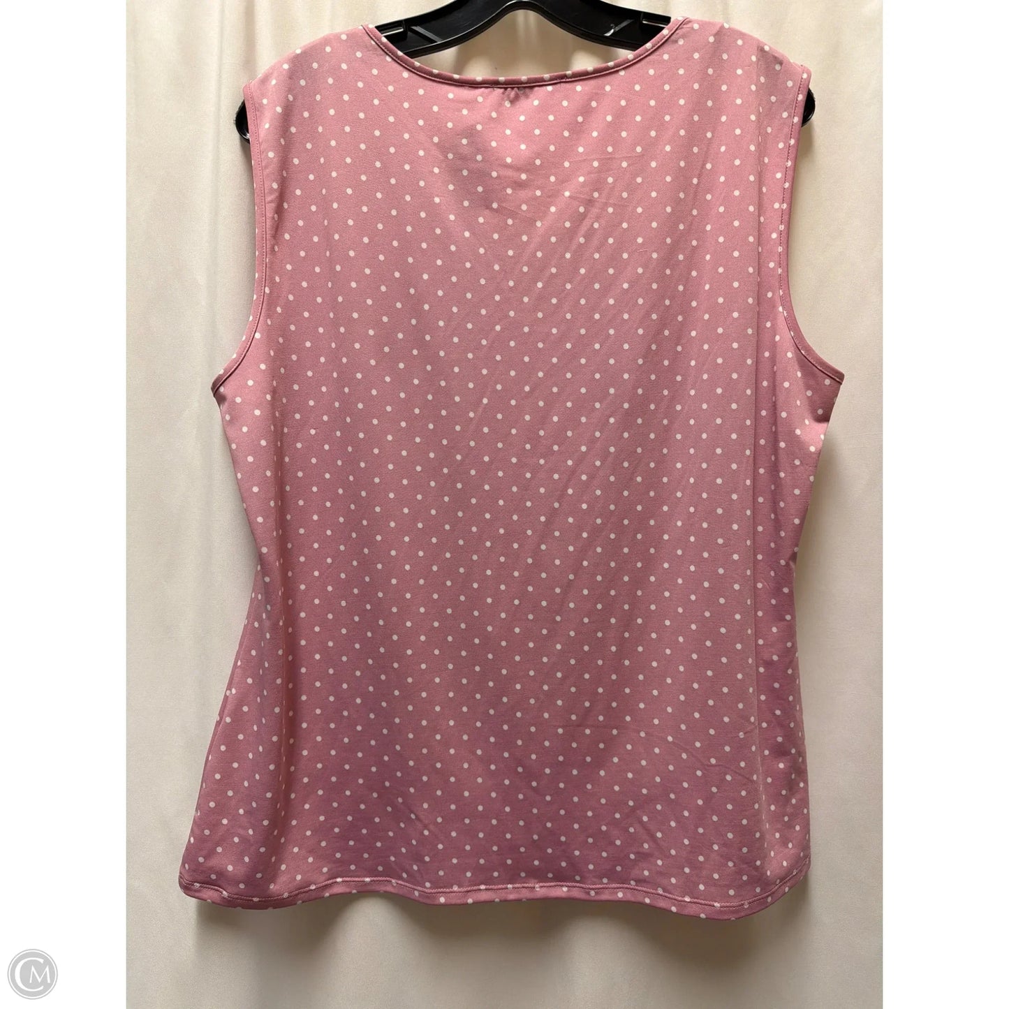 Top Sleeveless By Notations In Pink, Size: Xl