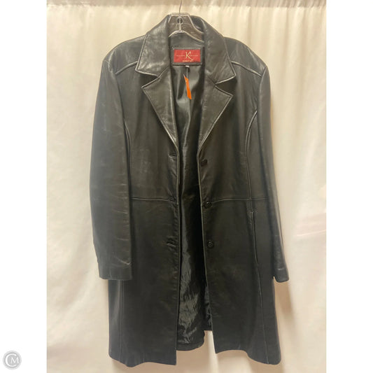 Jacket Leather By Clothes Mentor In Black, Size: Xl