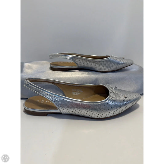 Shoes Flats By Esprit In Silver, Size: 8.5