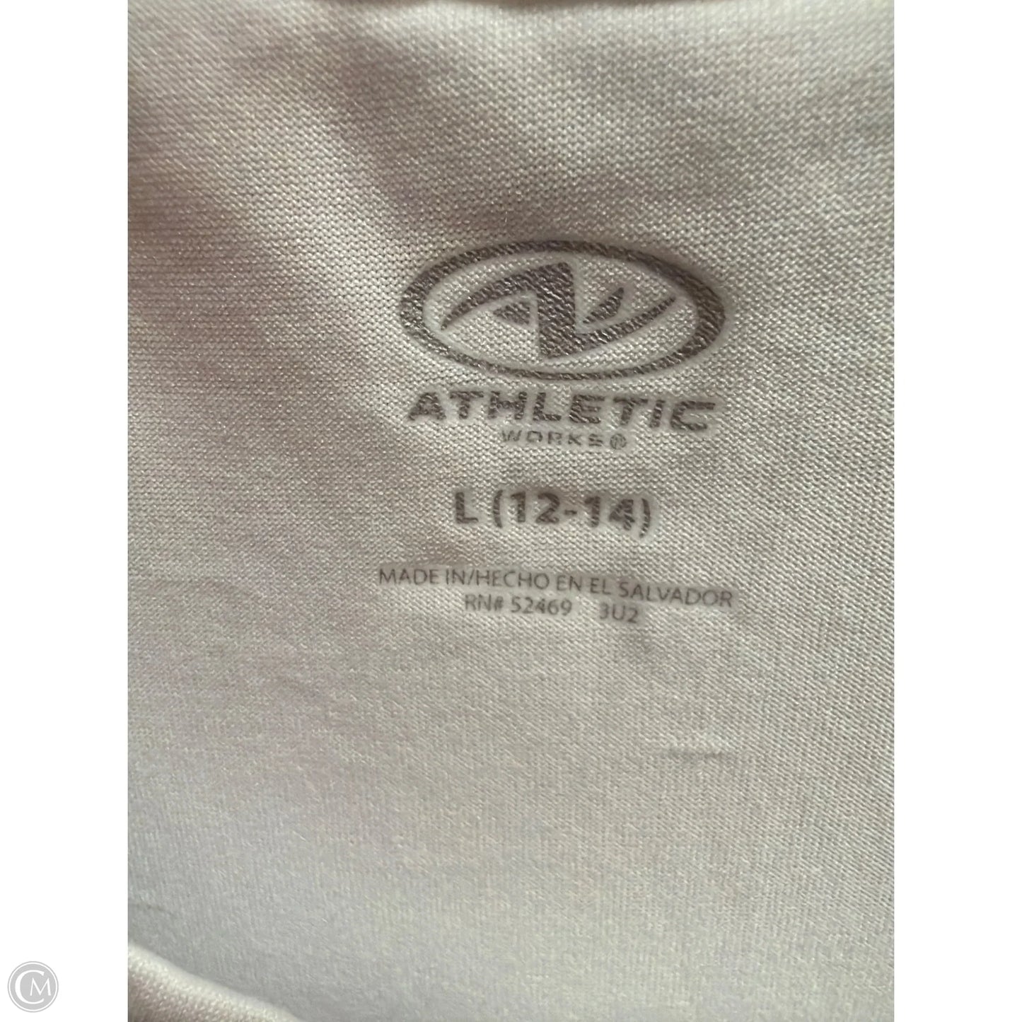 Athletic Tank Top By Athletic Works In White, Size: L