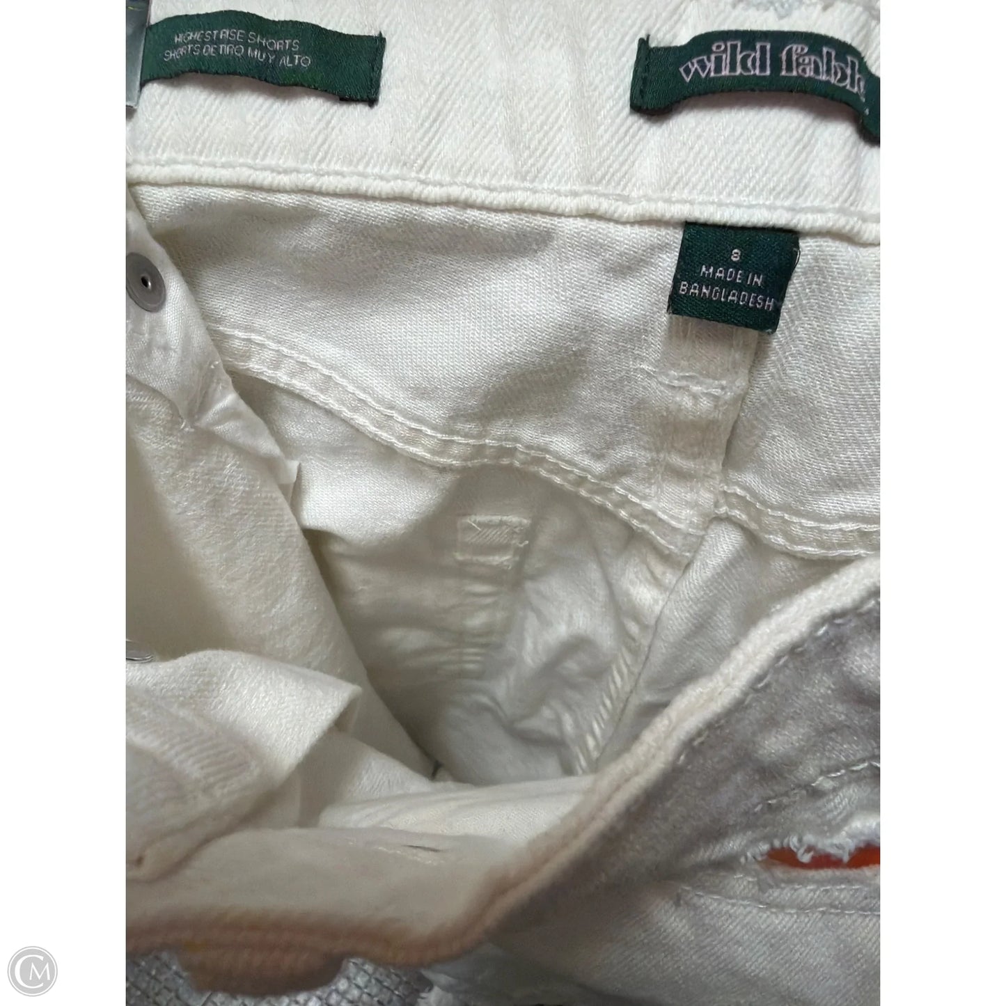 Shorts By Wild Fable In White Denim, Size: 8