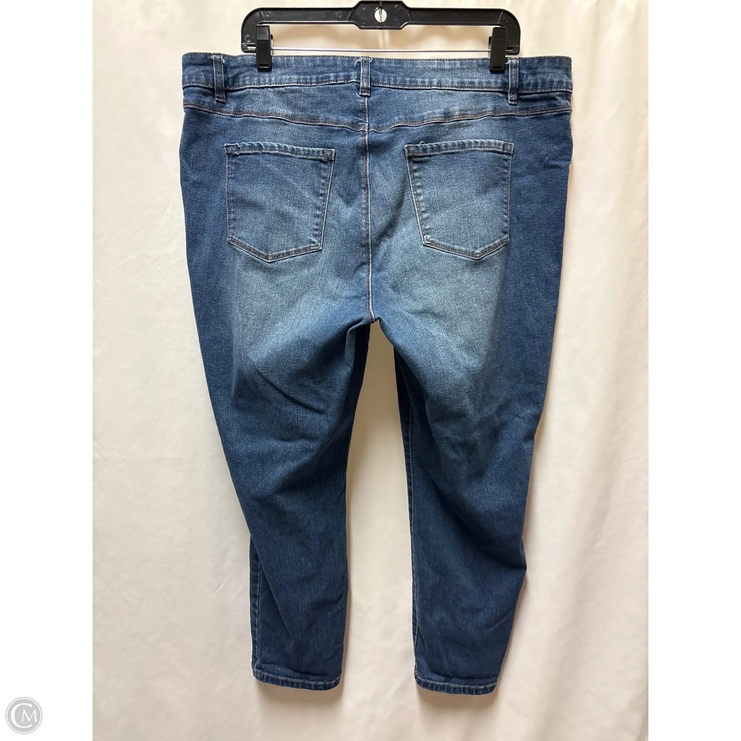 Jeans Skinny By D Jeans In Blue Denim, Size: 20