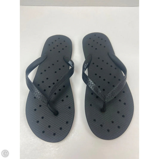 Sandals Flip Flops By Clothes Mentor In Black, Size: 7