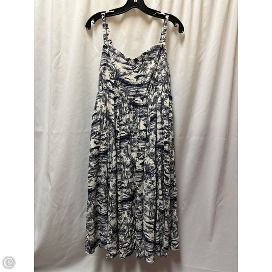 Dress Casual Midi By Torrid In Navy, Size: L