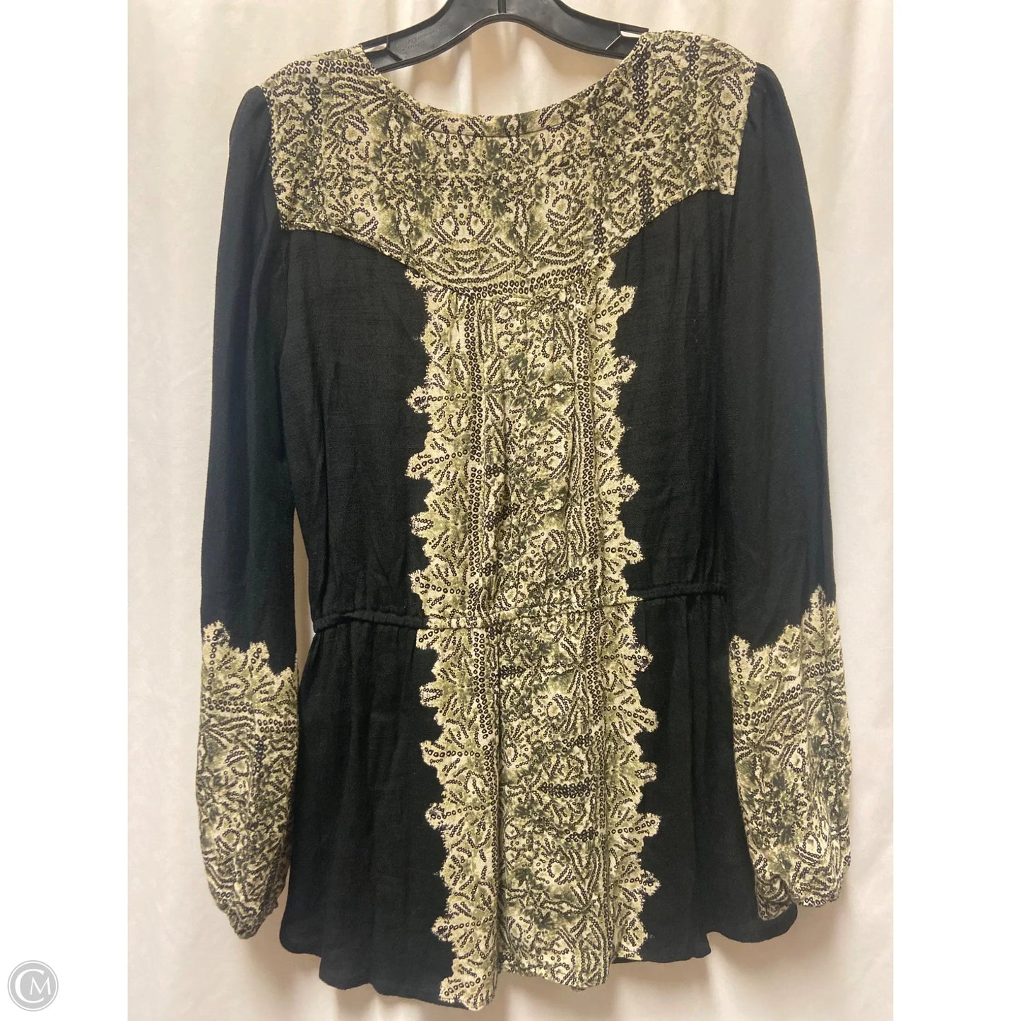 Top Long Sleeve By Free People In Black, Size: M