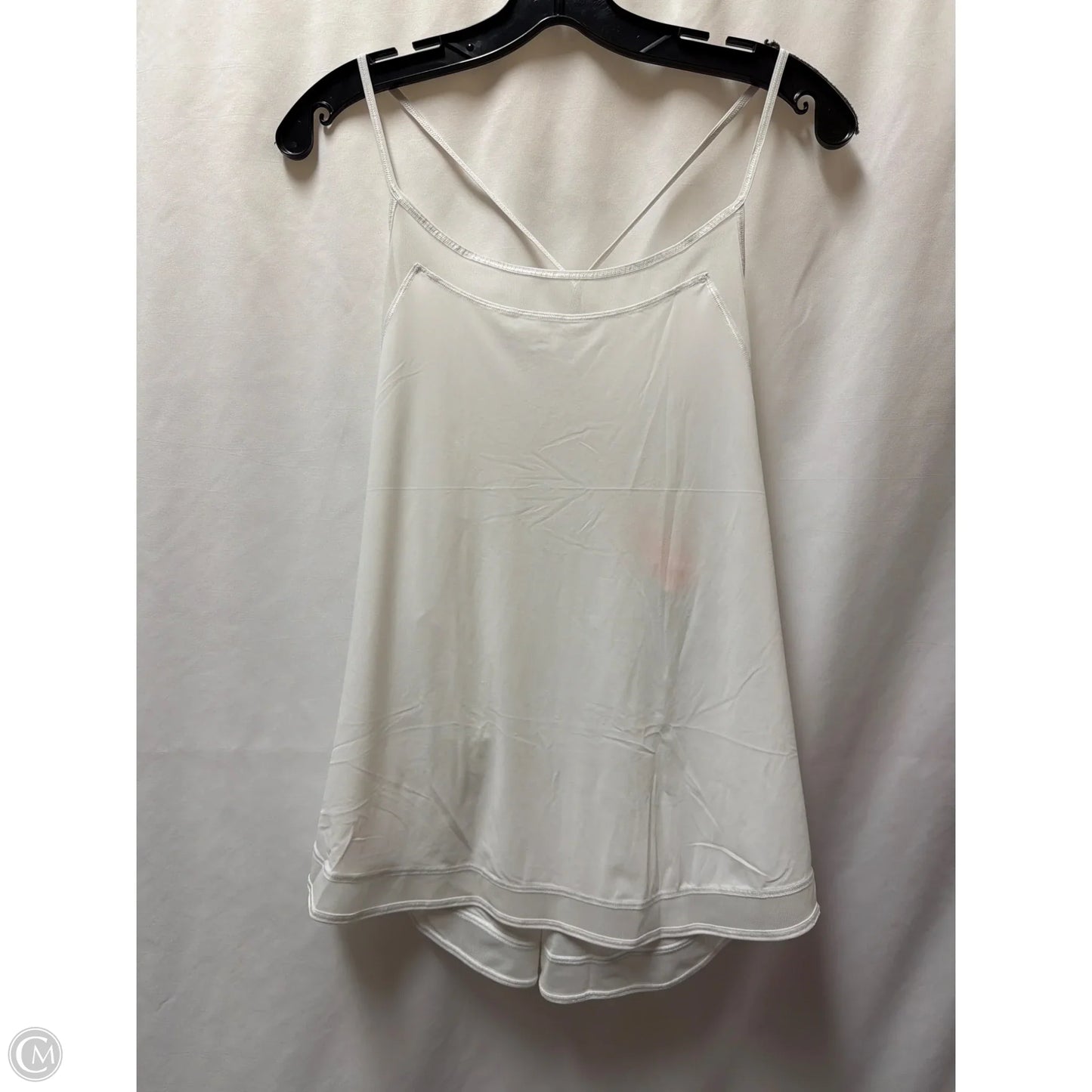 Athletic Tank Top By Lululemon In White, Size: L