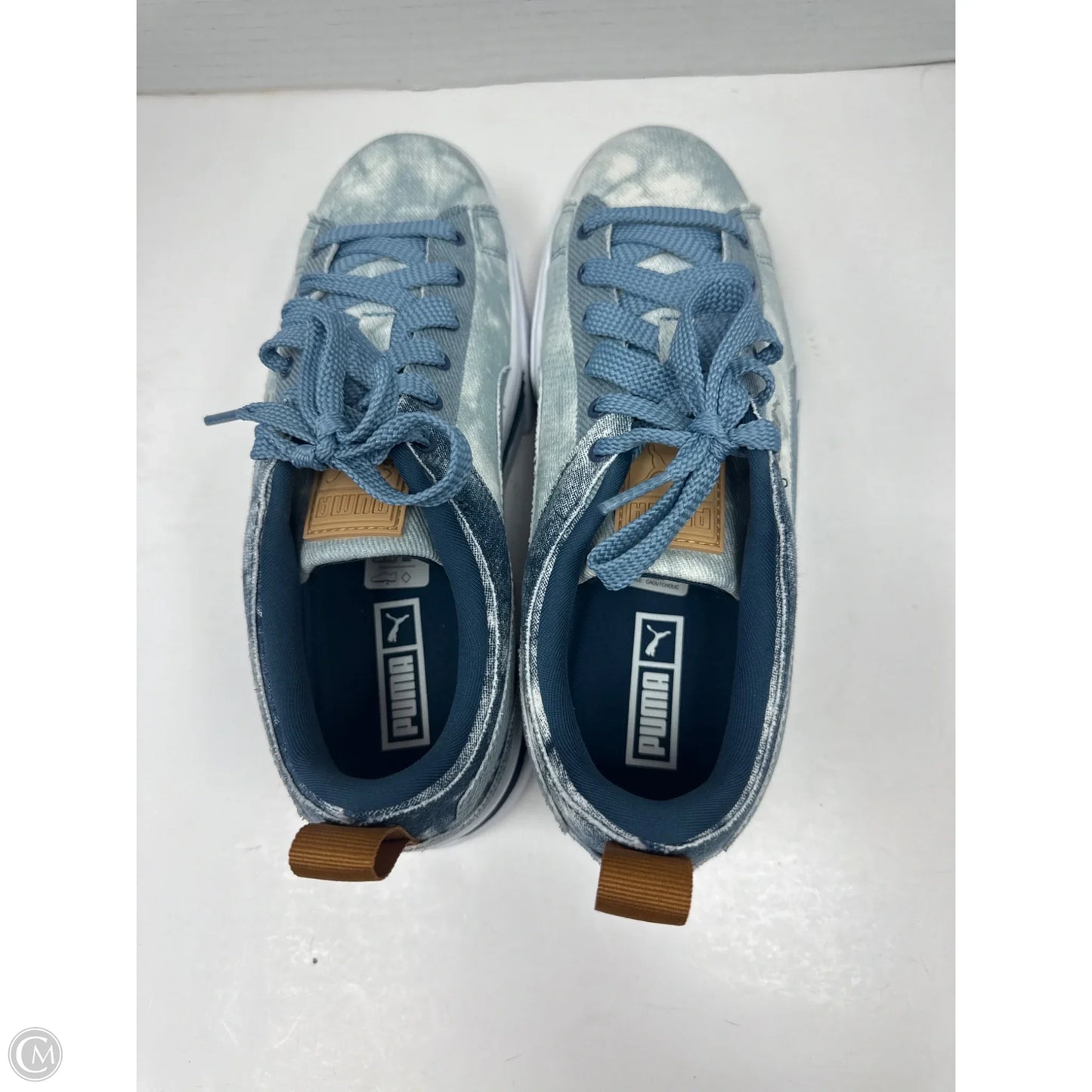Shoes Sneakers By Puma In Blue, Size: 9