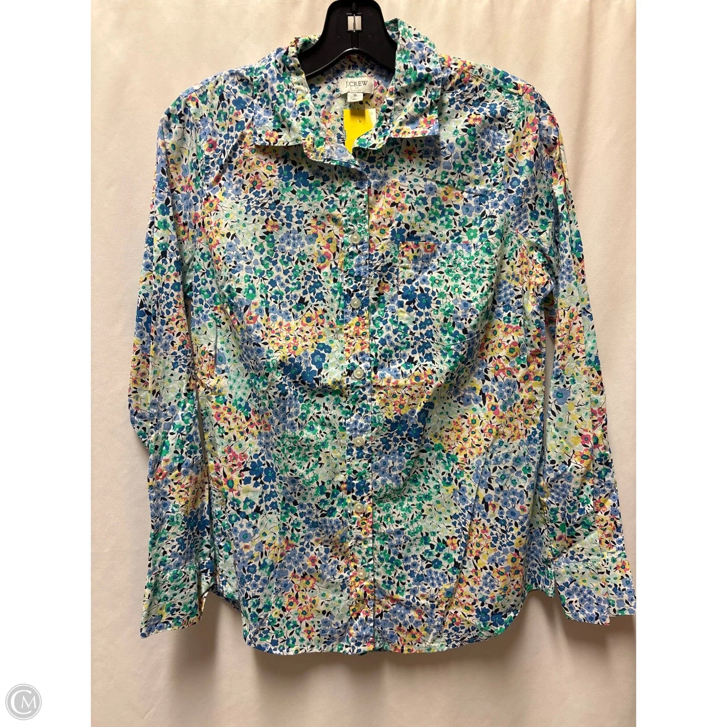 Top Long Sleeve By J. Crew In Blue, Size: S