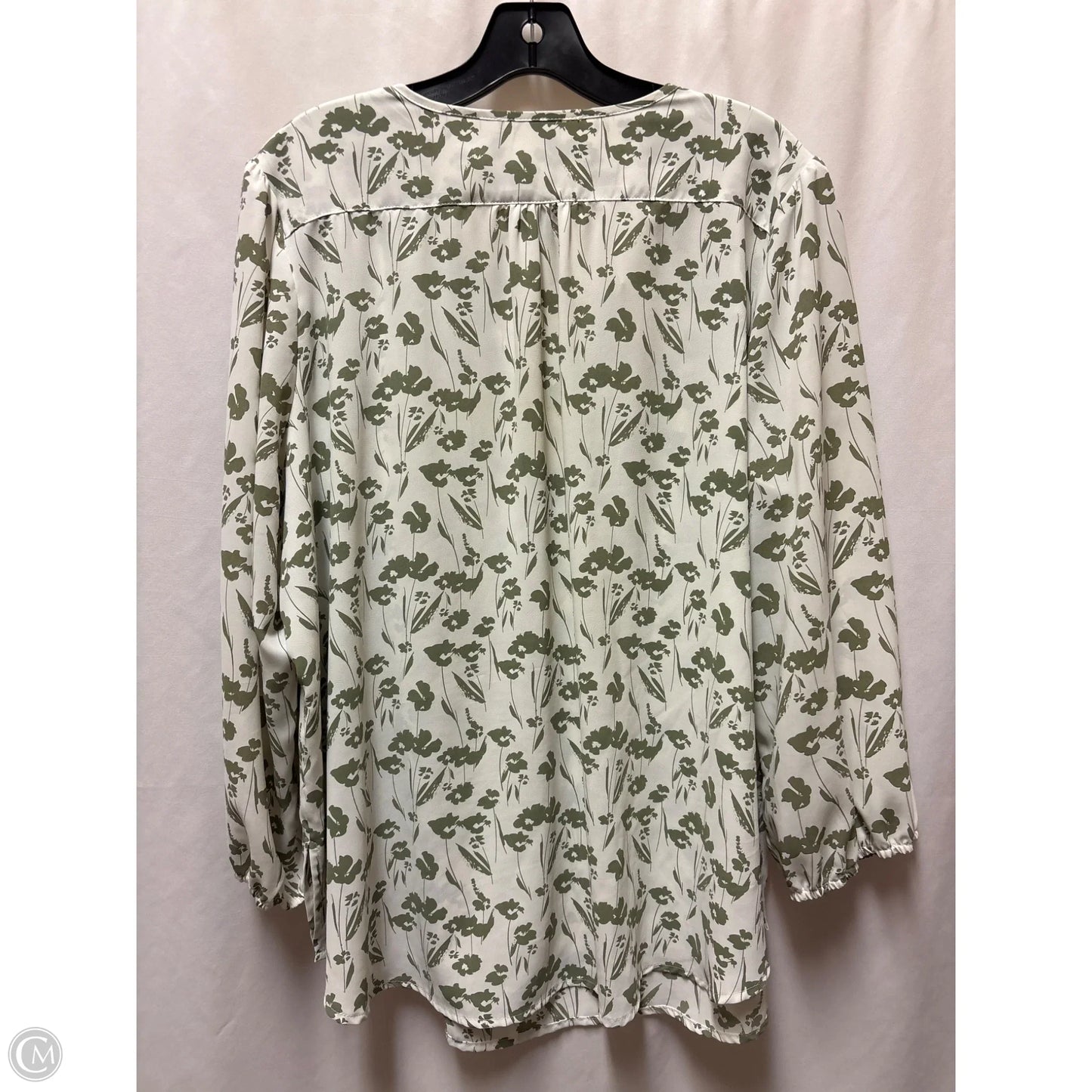 Top Long Sleeve By Clothes Mentor In Green, Size: 2x