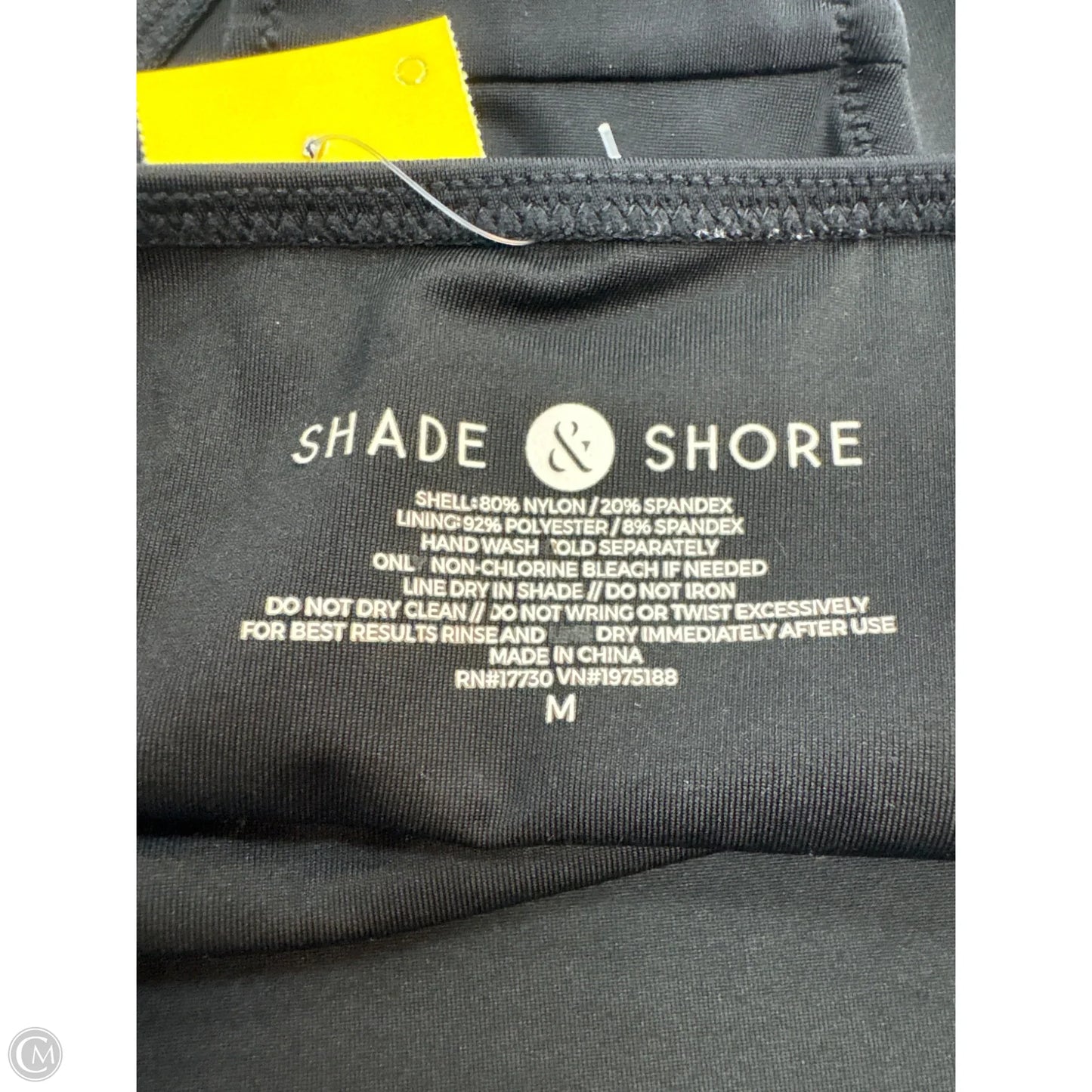 Swimsuit Bottom By Shade & Shore In Black, Size: M