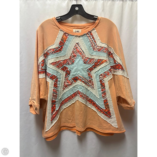 Top Short Sleeve By Clothes Mentor In Peach, Size: Xl