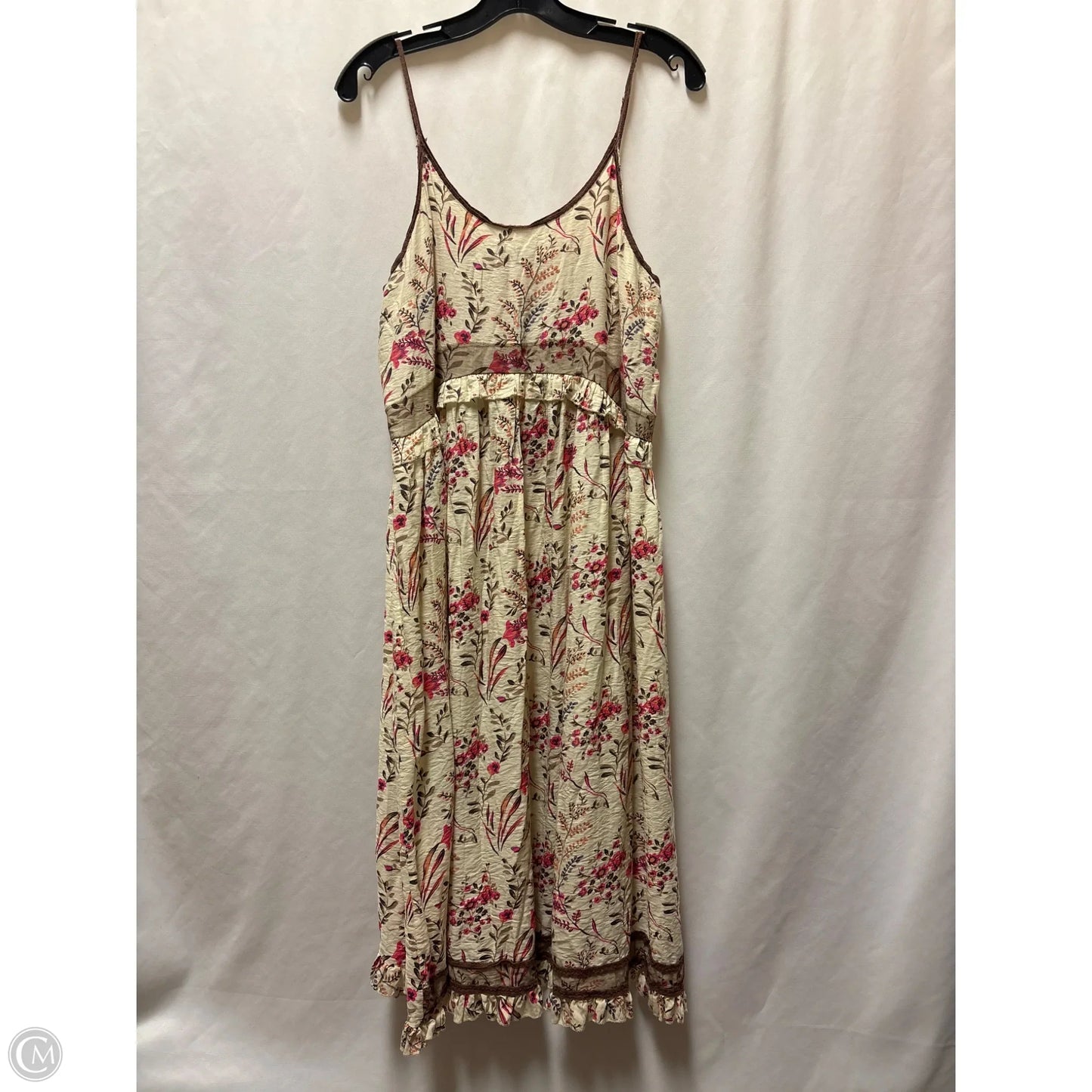 Dress Casual Maxi By Misslook In Tan, Size: Xl