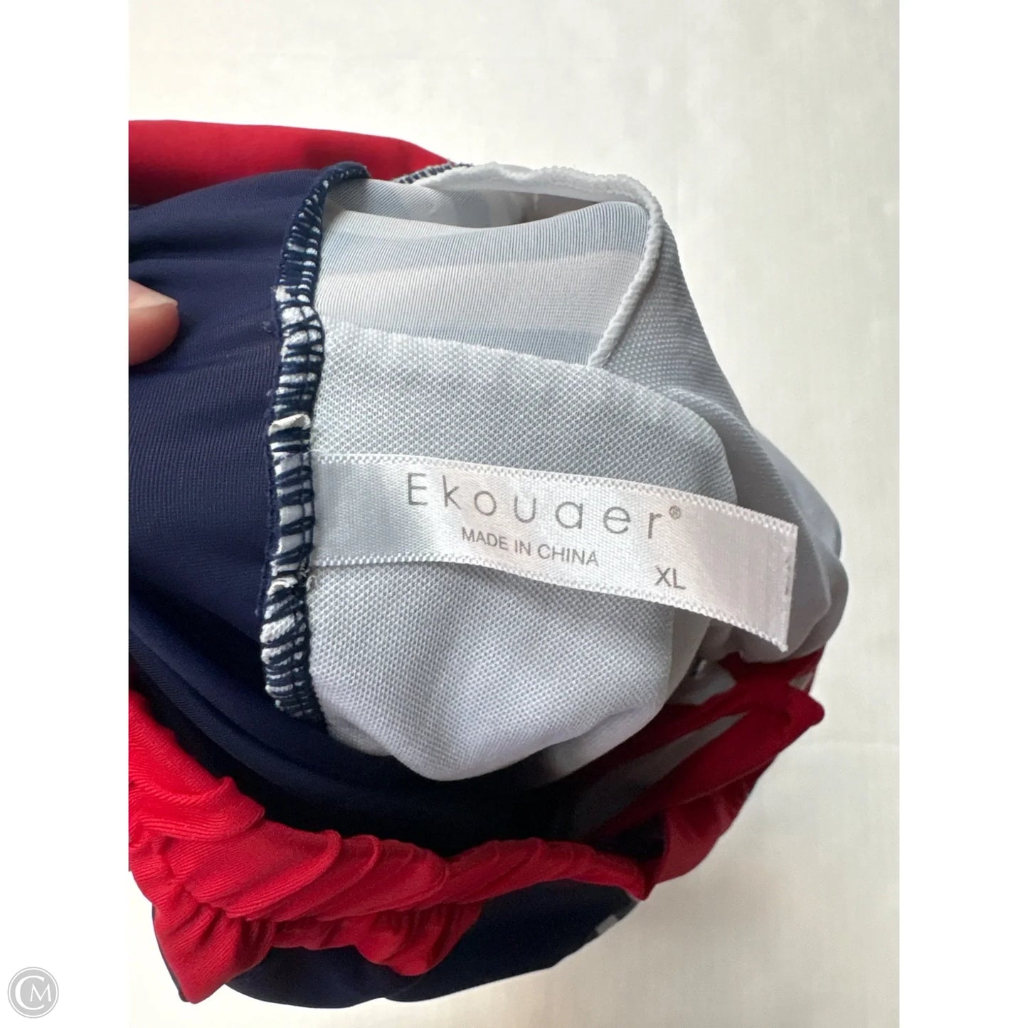 Swimsuit By Ekouaer In Navy, Size: Xl