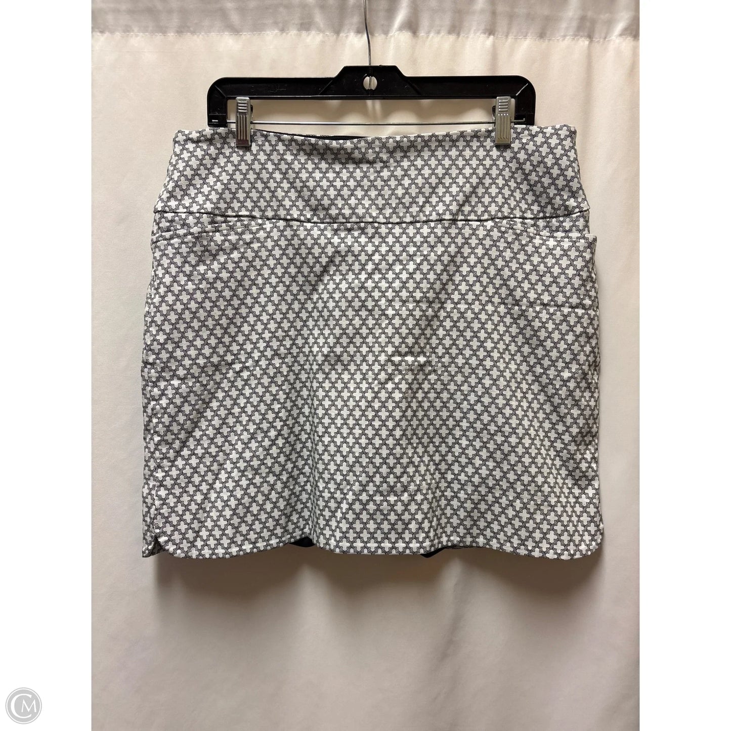 Skort By Sc & Co In Black & White, Size: Xl