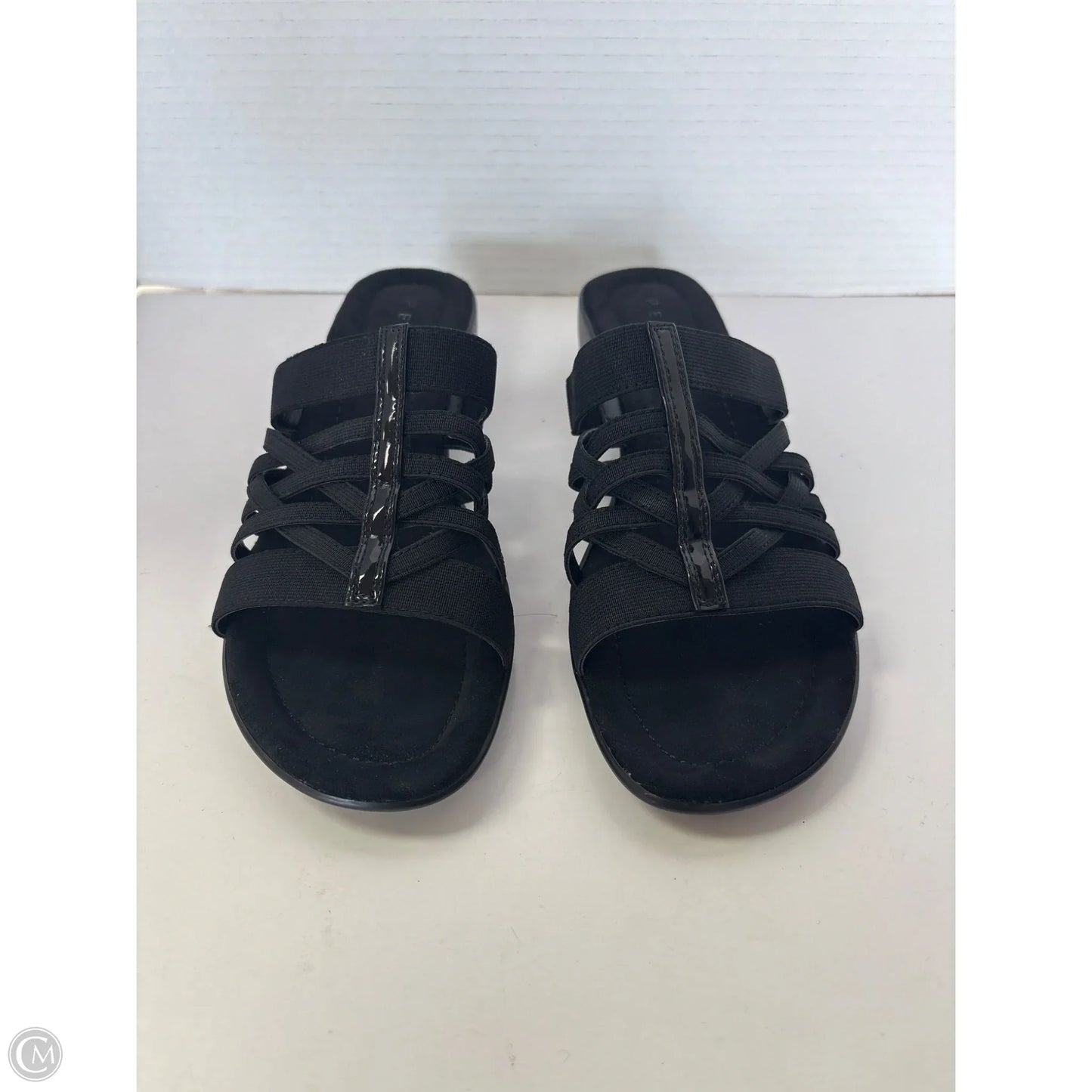 Sandals Heels Block By Pesaro In Black, Size: 8