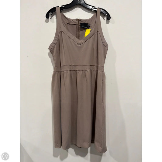Dress Casual Midi By Cynthia Rowley In Taupe, Size: Xl