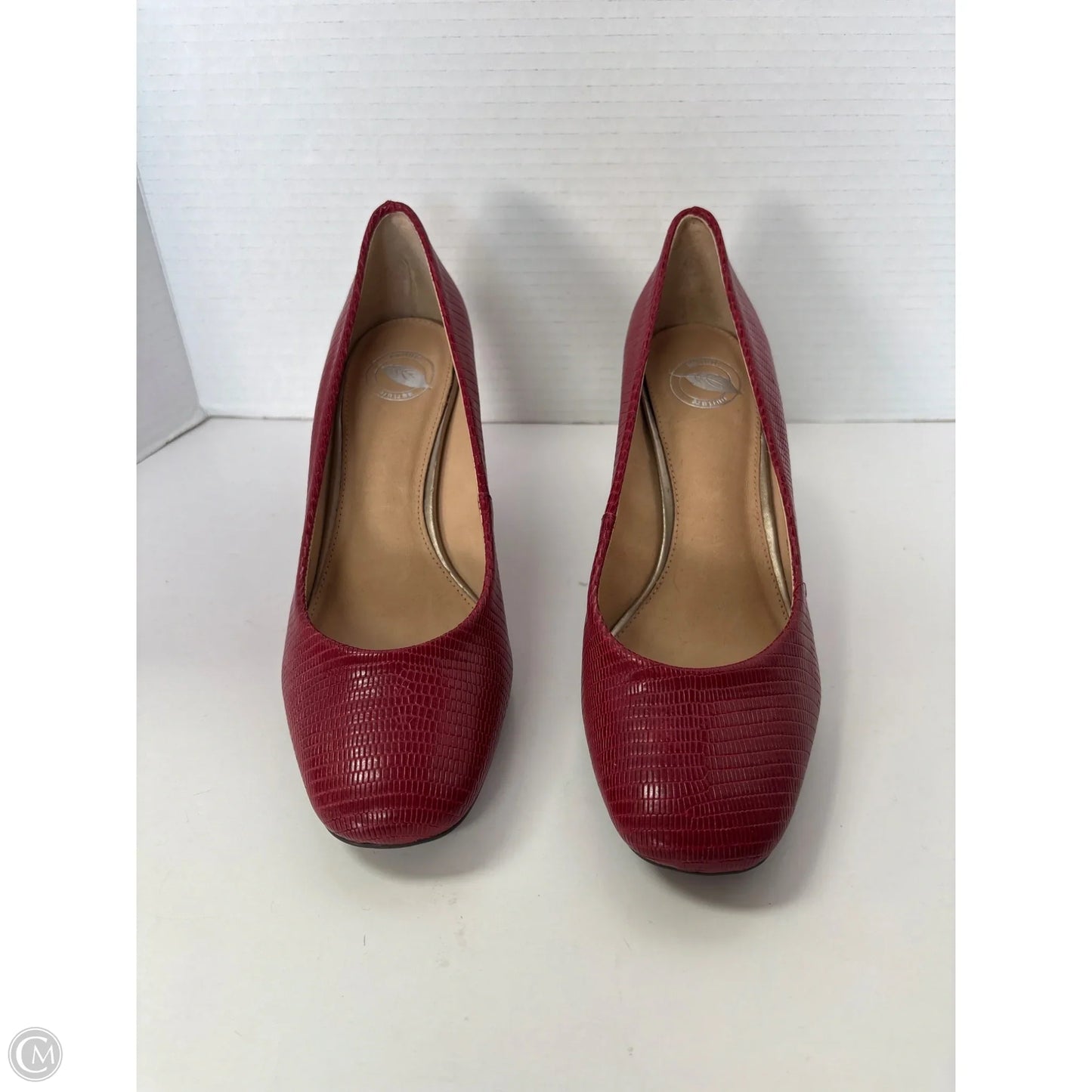 Shoes Heels Block By Nurture In Red, Size: 7.5