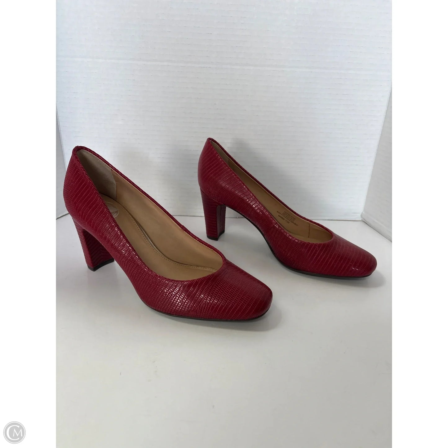 Shoes Heels Block By Nurture In Red, Size: 7.5