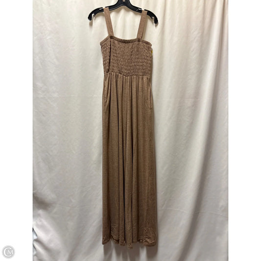 Jumpsuit By Clothes Mentor In Taupe, Size: S