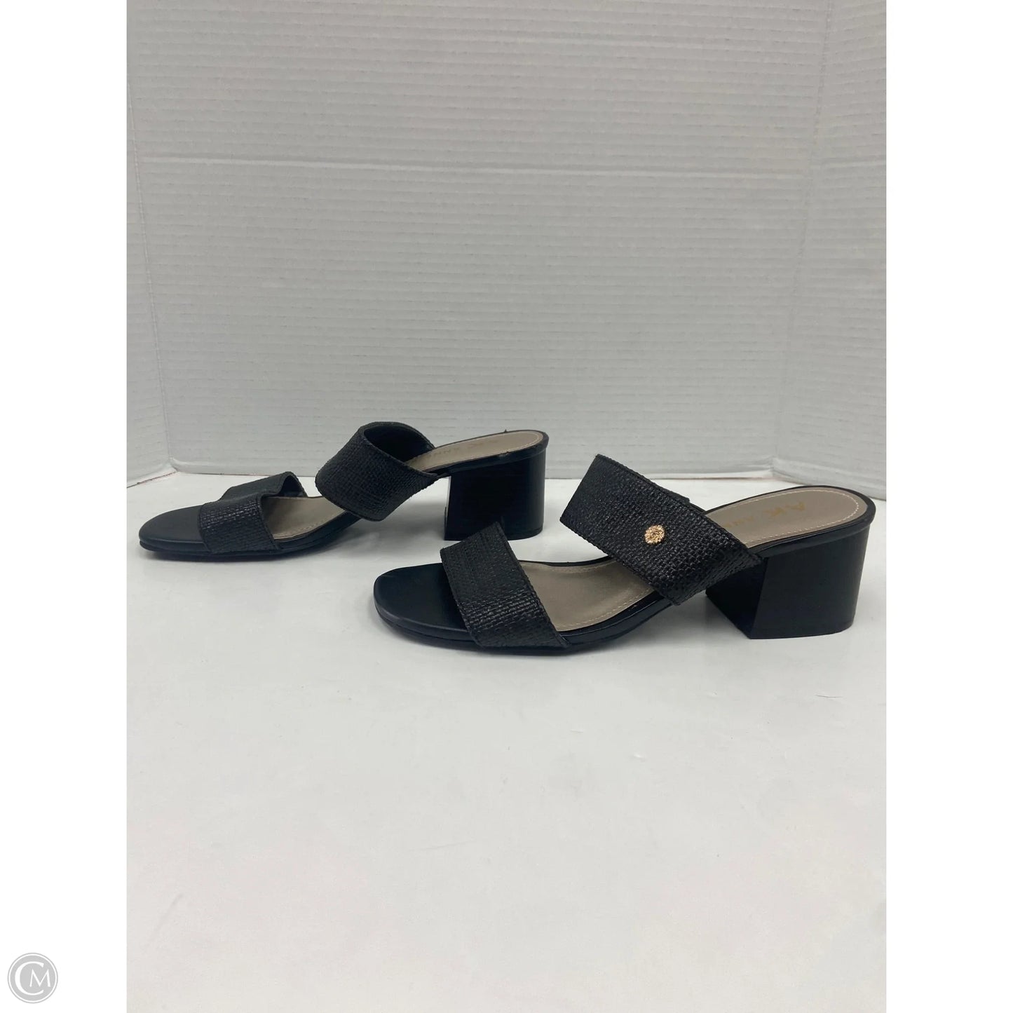 Sandals Heels Block By Anne Klein In Black, Size: 7.5
