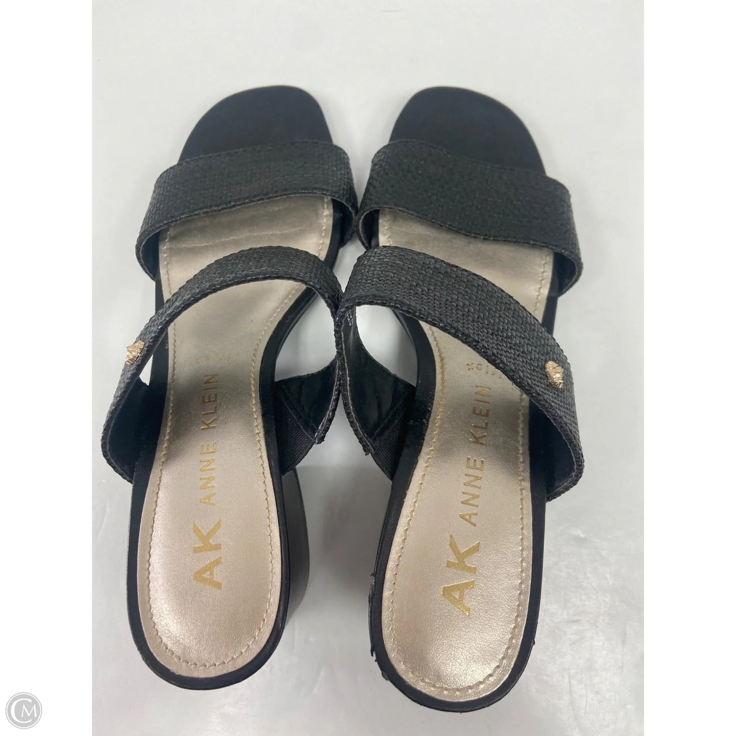 Sandals Heels Block By Anne Klein In Black, Size: 7.5