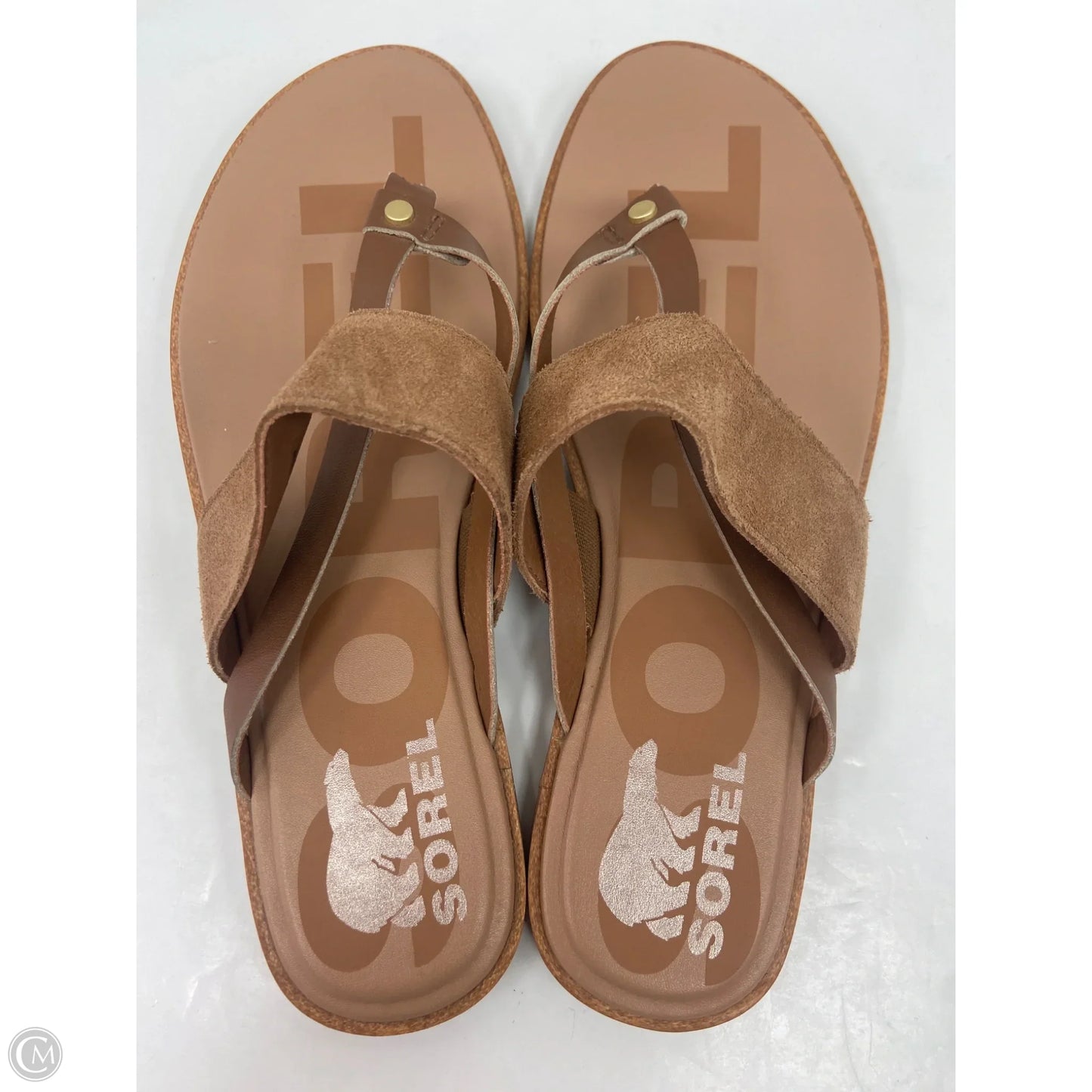 Sandals Flip Flops By Sorel In Brown, Size: 8.5